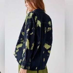 BDG Black and Green Tie-Dye Jacket
